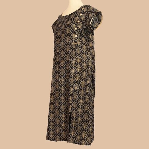 Black Printed Kurta | Indian Kurtas for Women | Muvvas Boutique - Picture 1 of 5